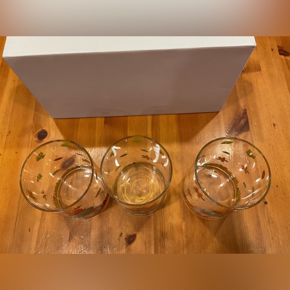 PUMPKIN CANISTERS WITH LIDS GLASS NEW FALL DECOR STORAGE 3 TEAL WHITE ORANGE - Picture 7 of 11